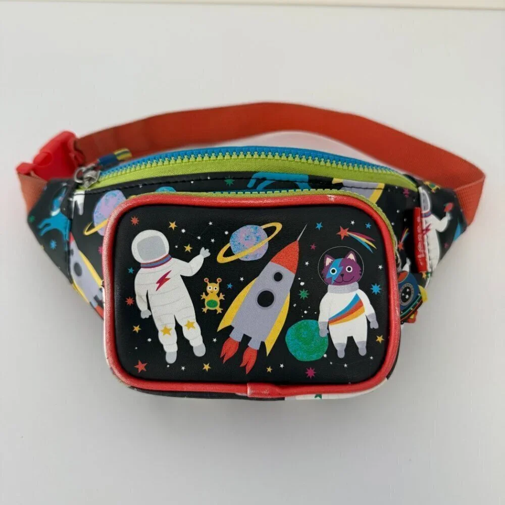 Floss & Rock Black & Red Space Belt Bag Fanny Pack Kids